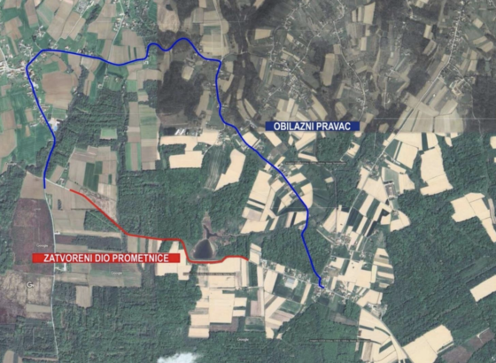 Privremeno zatvaranje dijela LC 20049